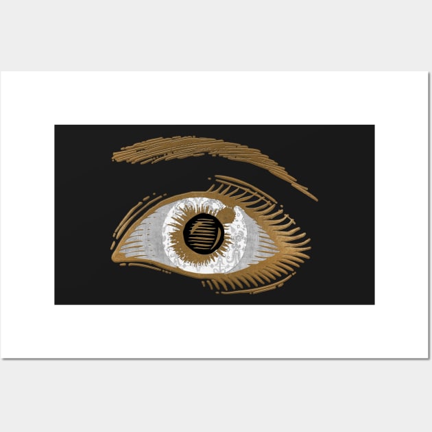 Golden Eyes Wall Art by Diego-t